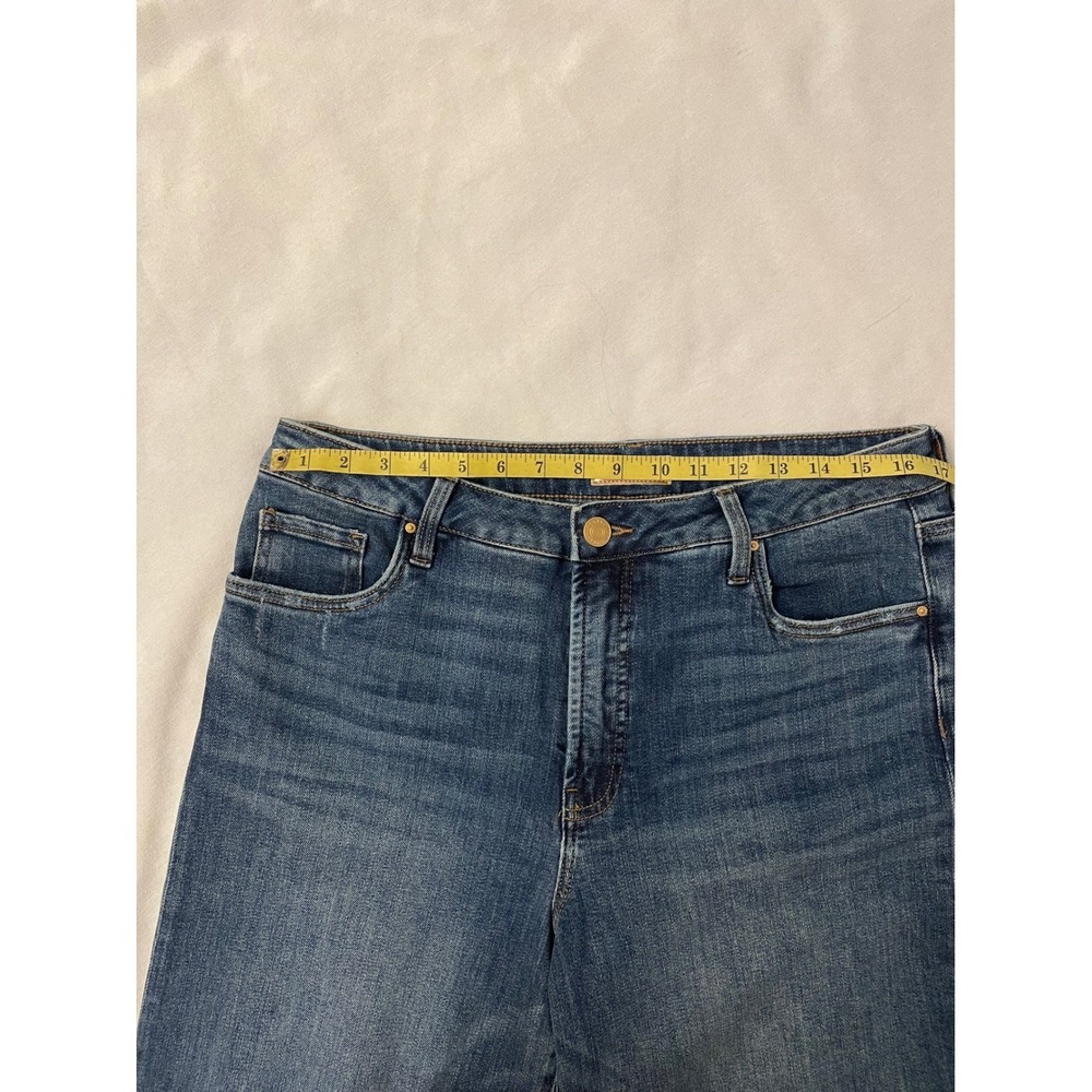Kut from the Kloth Ryan Fab Ab Super Wide Leg High Rise Jeans Medium Wash 10 - Picture 7 of 12
